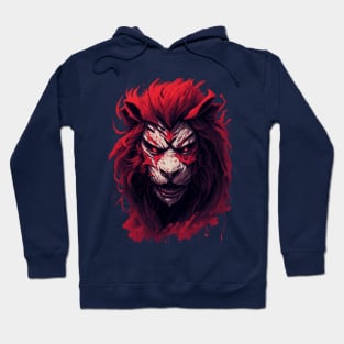 "Courageous Roar: Brave Lion Head" Hoodie